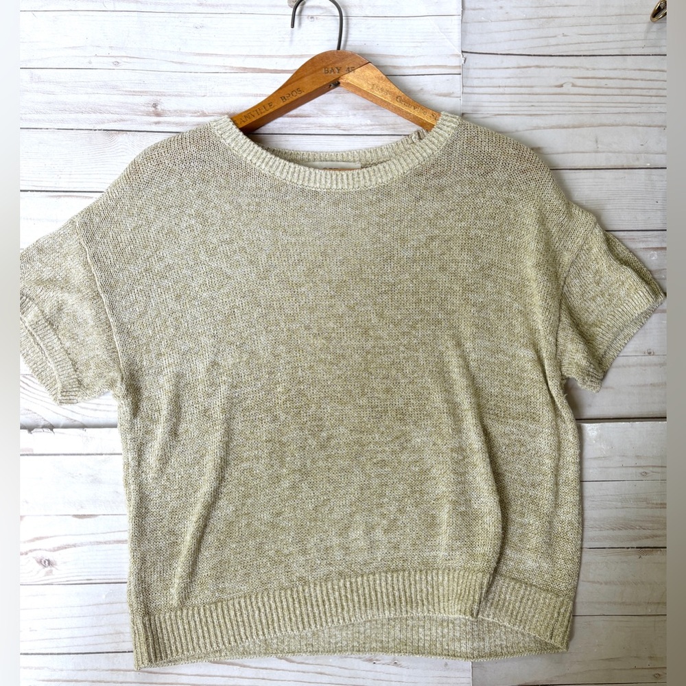 Loft metallic sweater tee